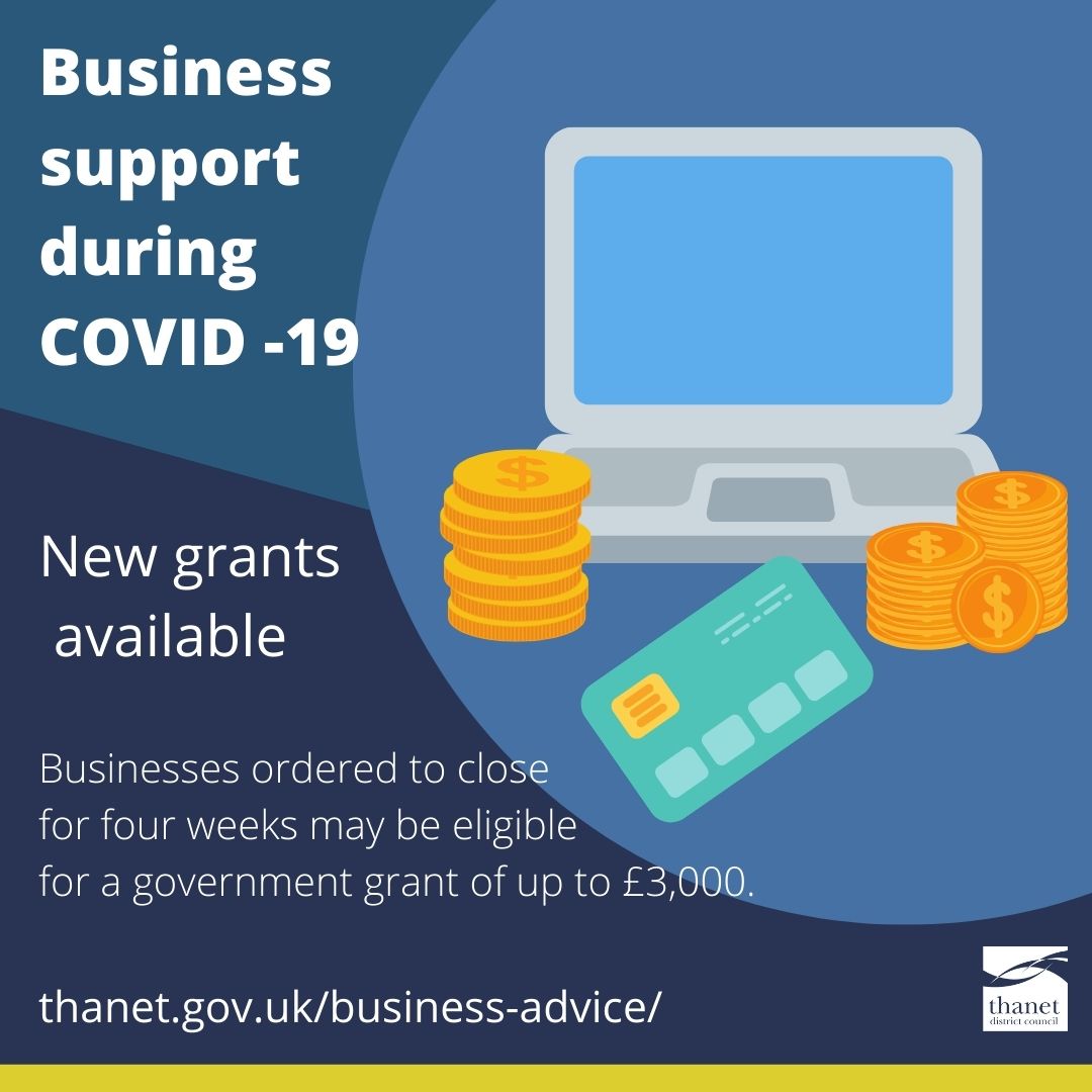 New grants will be available for businesses required to close in second