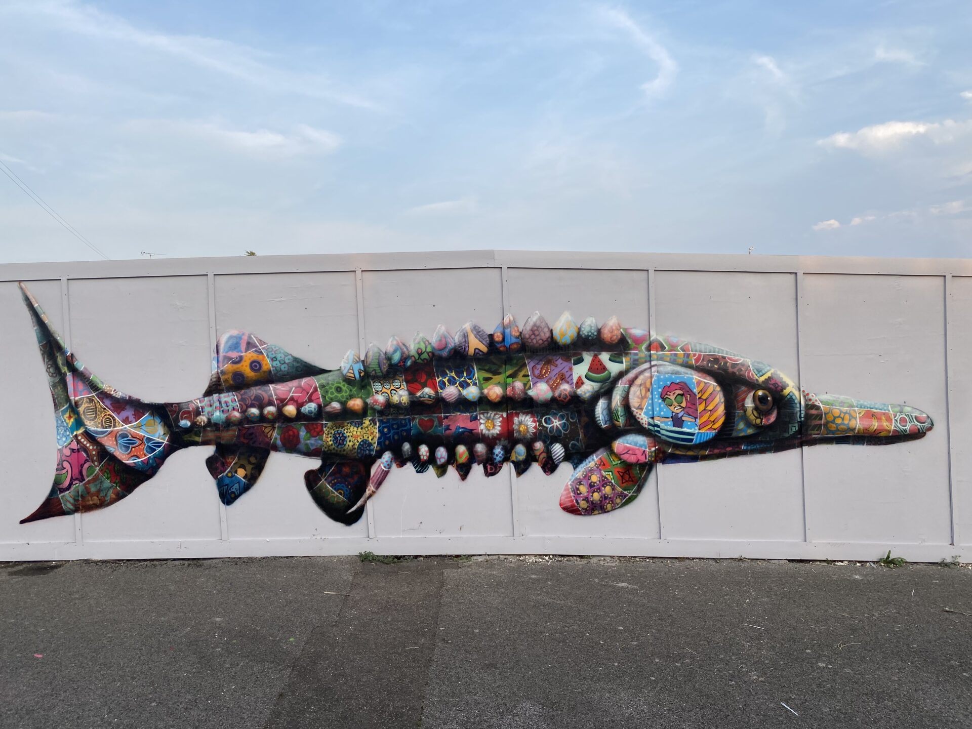 Mural of colourful fish