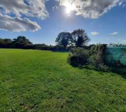 Image shows Dane Valley park in Margate, on a sunny day with blue sky and white clouds.